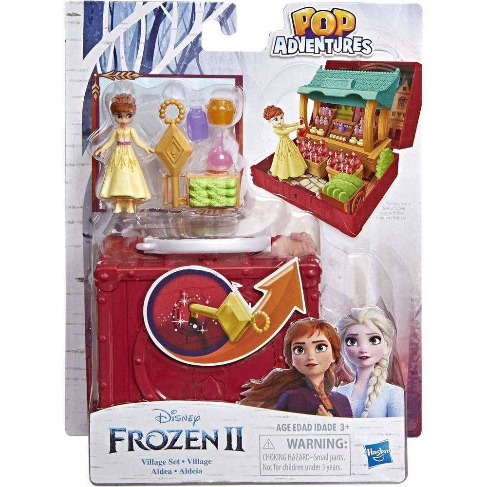 Hasbro Disney Frozen 2 Pop Adventures Village Set Anna Doll New Playset Anna